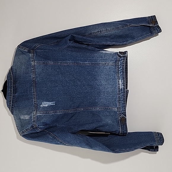 Copper Key Distressed Demin Jacket Size Medium - Picture 6 of 6